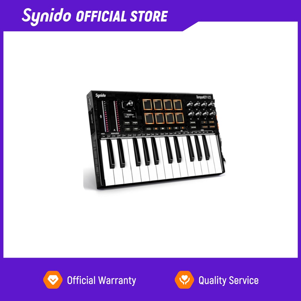 Midi Controller Pad - Controlador de Teclado MIDI USB Synido