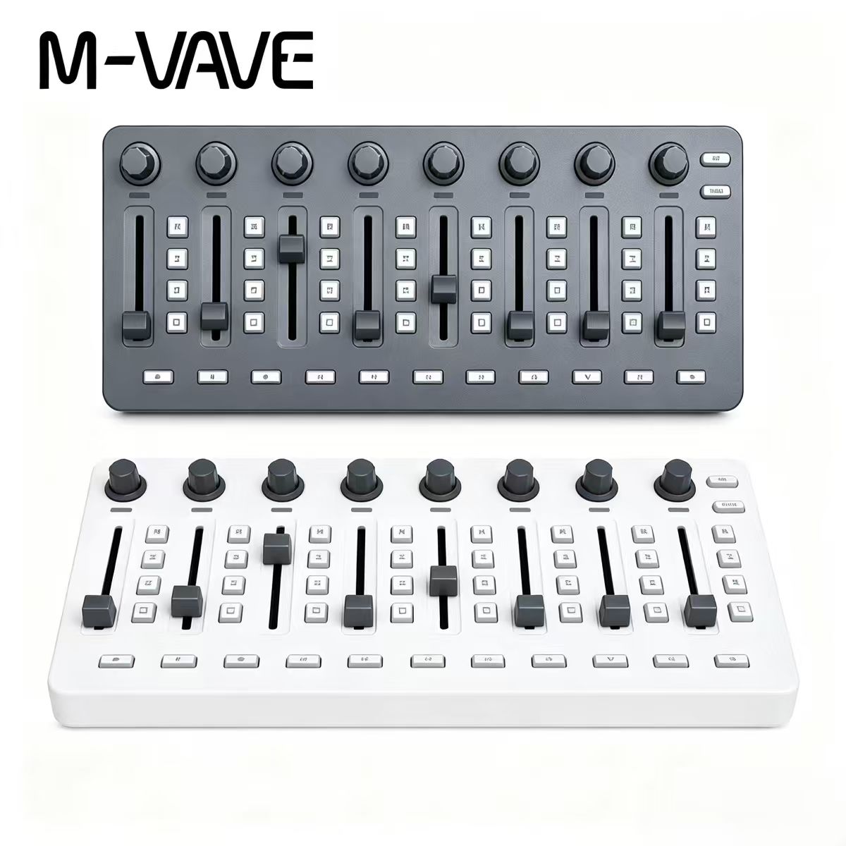 Midi Controller Pad - Controlador MIDI Inalámbrico M-VAVE SMC-MIXER, 43