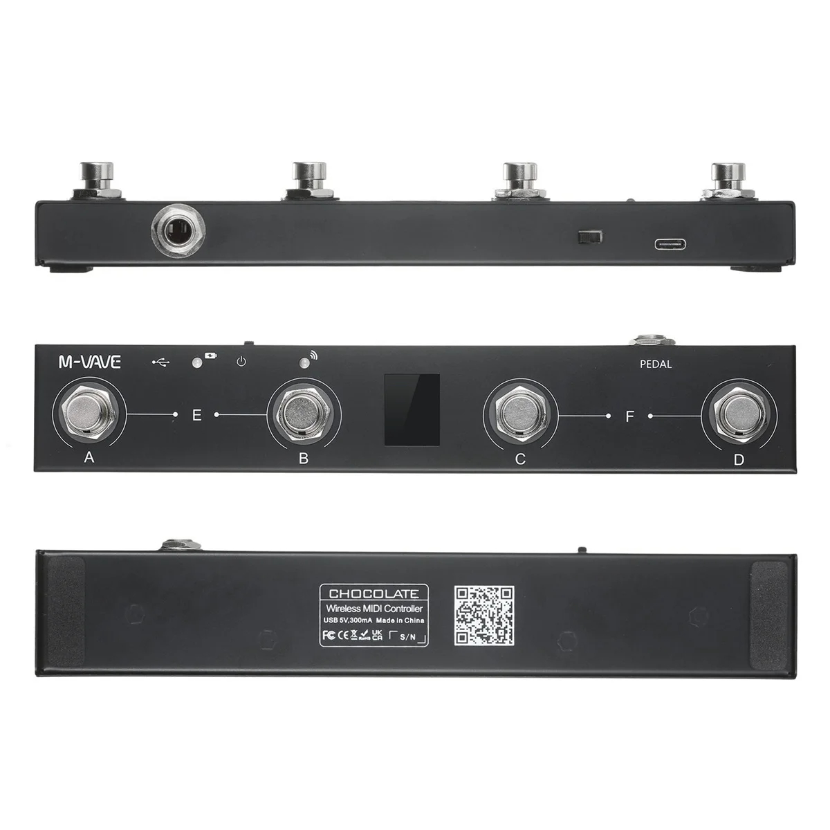 Midi Controller Pad - M-VAVE Controlador de pie MIDI Bluetooth
