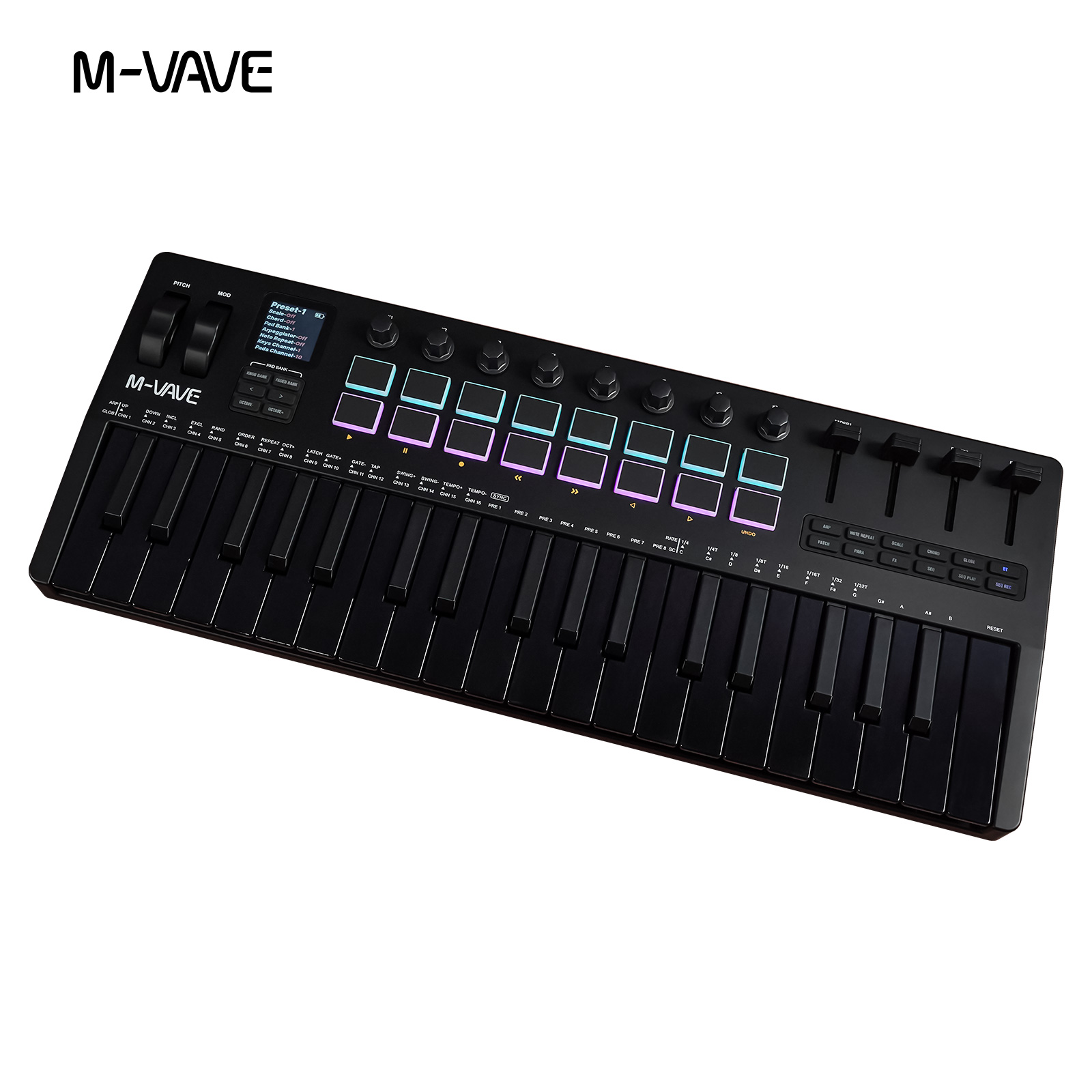 Midi Controller Pad - Controlador MIDI USB M-VAVE SMK-37 de
