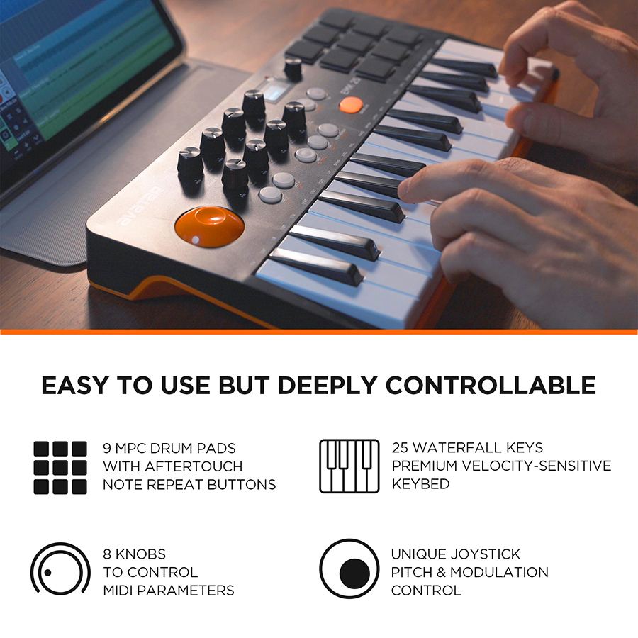Controlador MIDI de Teclado co - Midi Controller Pad reseña y precio