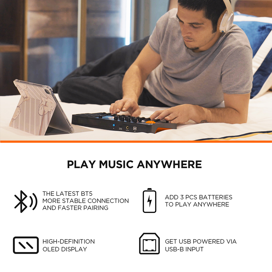 Controlador MIDI de Teclado co - Midi Controller Pad reseña y precio