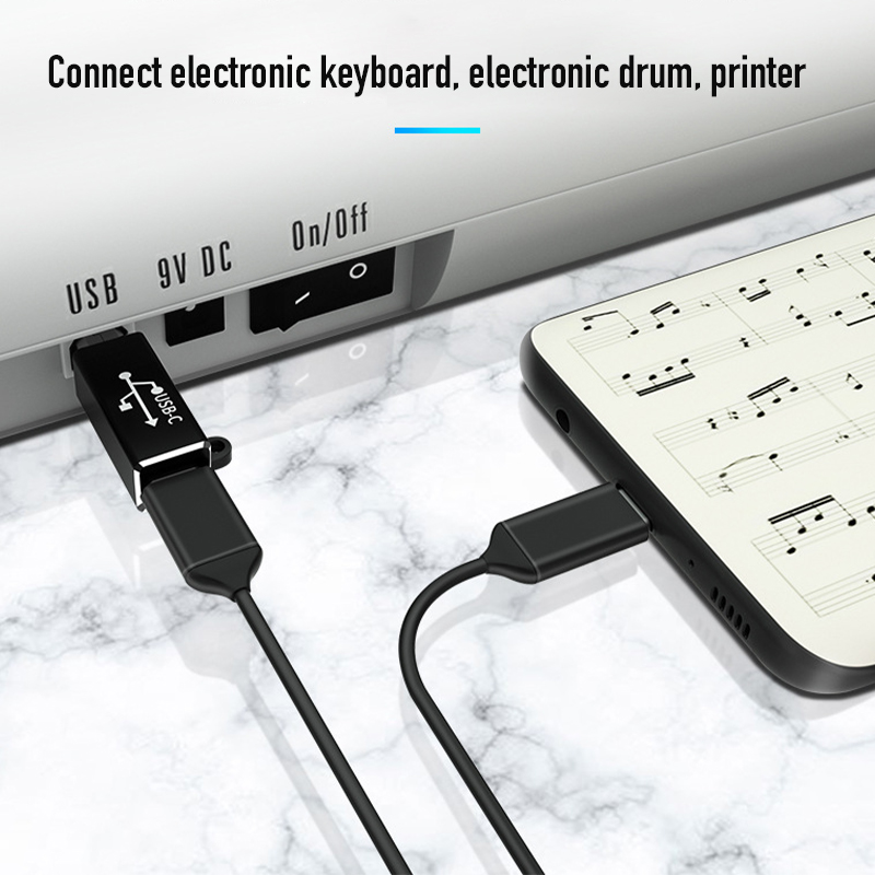 Adaptador USB hembra tipo C a  - Midi Controller Pad reseña y precio