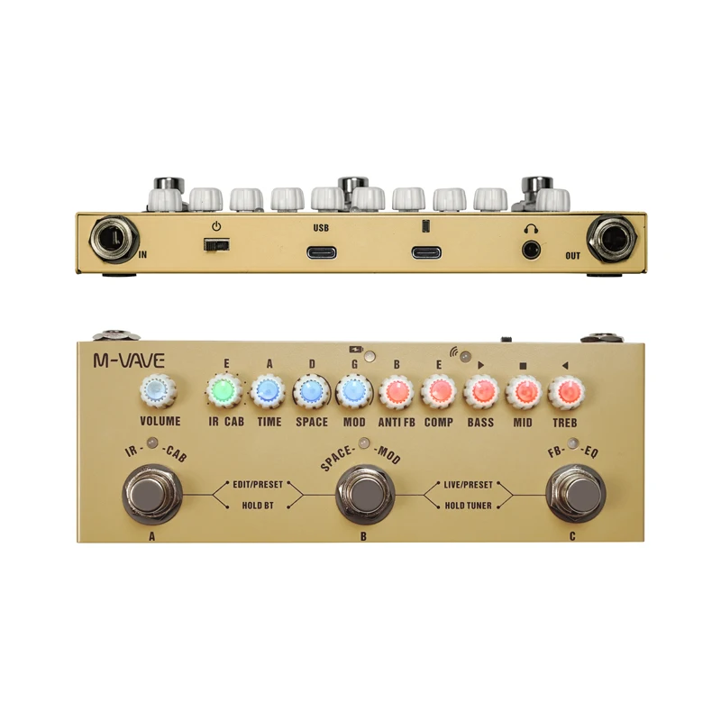 Procesador de Guitarra Acústic - Audio Interface Usb reseña y precio
