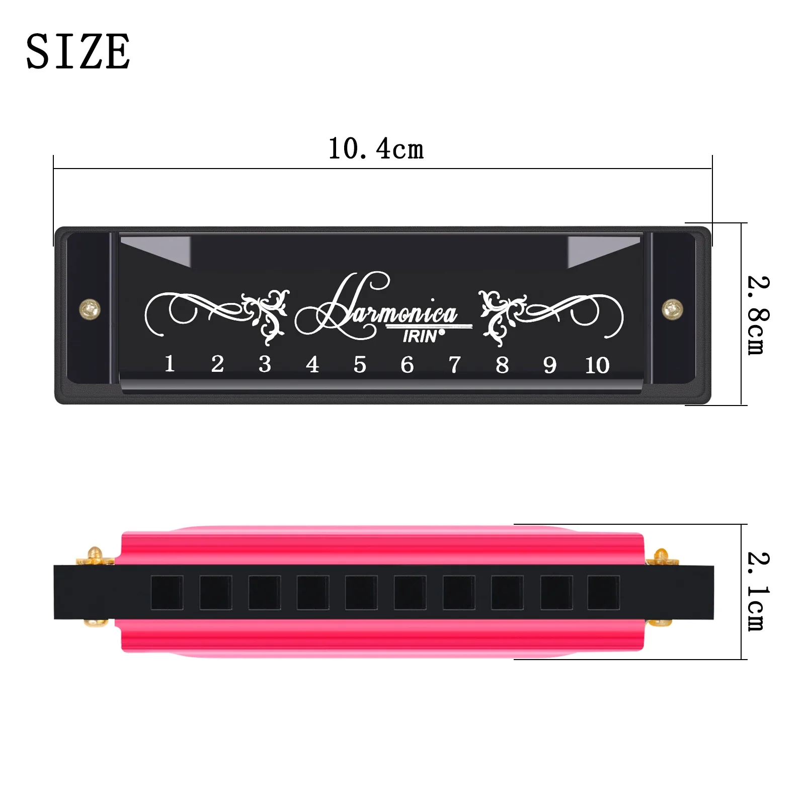 IRIN-armónica de 10 agujeros y - Harmonica 10 Hole reseña y precio