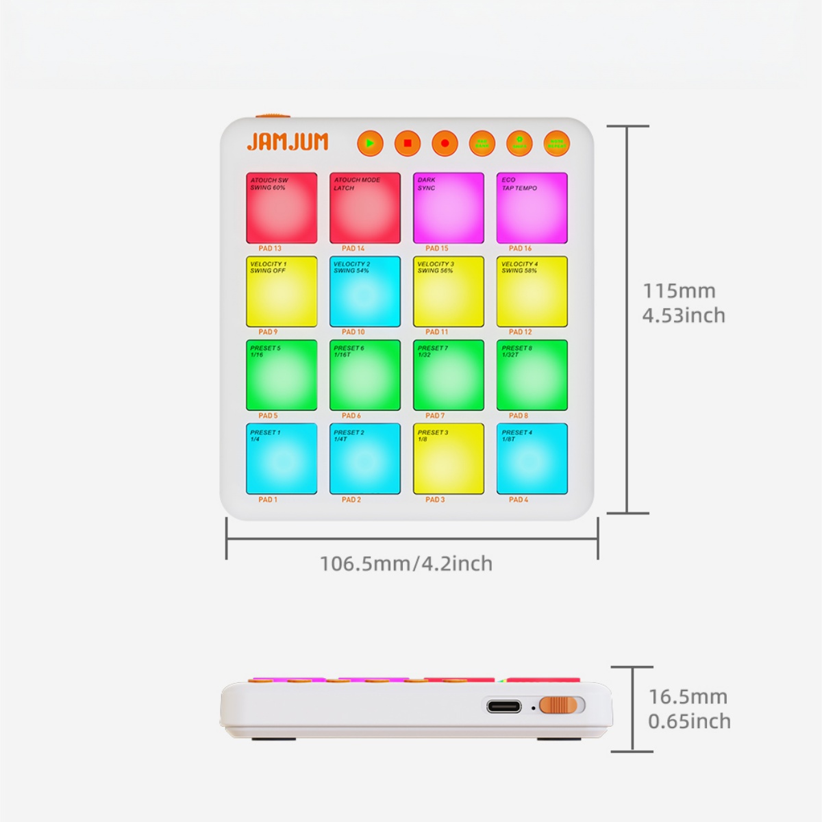 Controlador MIDI Inalámbrico J - Midi Controller Pad reseña y precio