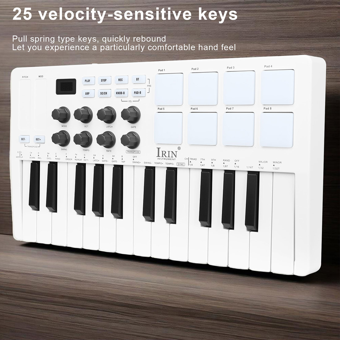 Controlador MIDI de Teclado Po - Midi Controller Pad reseña y precio