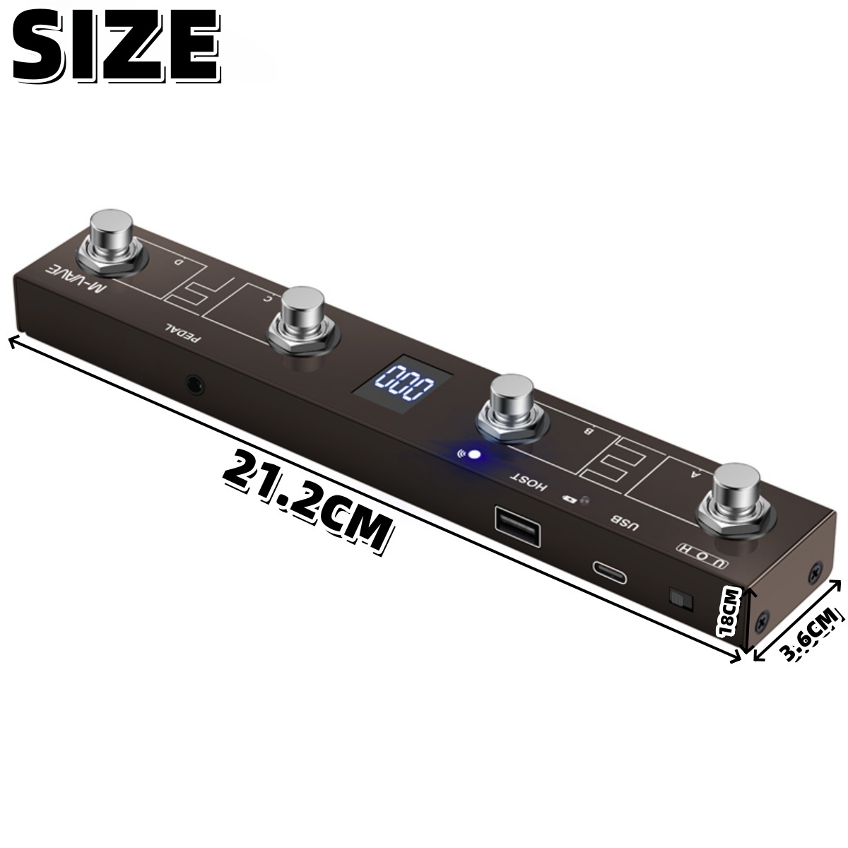 Pedal controlador MIDI inalámb - Midi Controller Pad reseña y precio