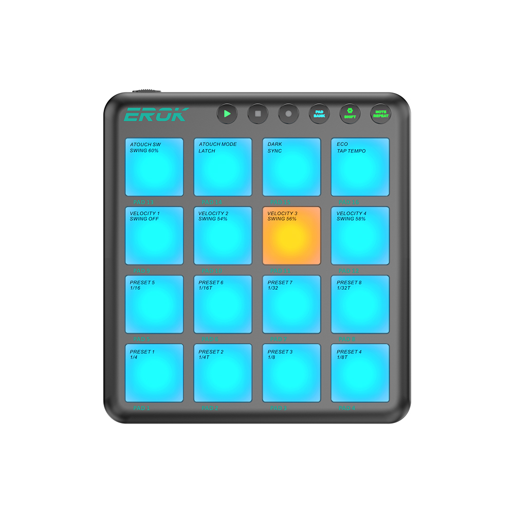 Controlador MIDI EROK PocketBe - Midi Controller Pad reseña y precio